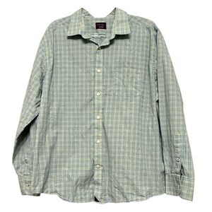 Men's UntuckIt Long Sleeve Green Plaid Button Down Size XXL.